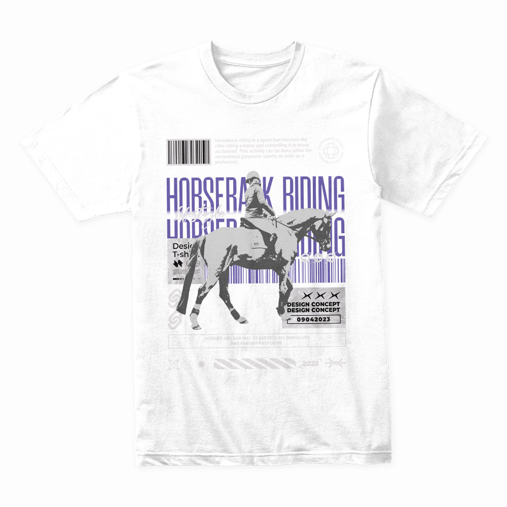Equestrian Pulse: Horseback Riding Lifestyle Tee