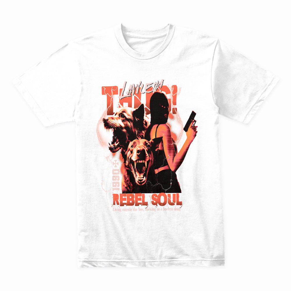 REBEL SOUL: Lawless Thug Streetwear Tee