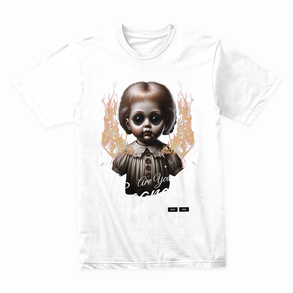 Are You Scared?: Dollfire Horror Tee