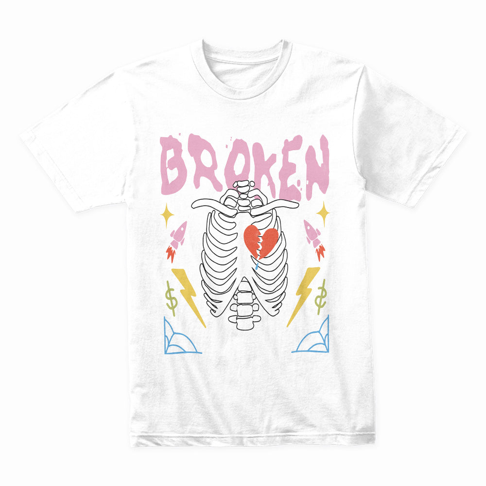 Fractured Heart: Broken Trust Skeleton Tee
