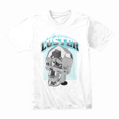 Neon Luster: Chrome Skull Brilliance Tee