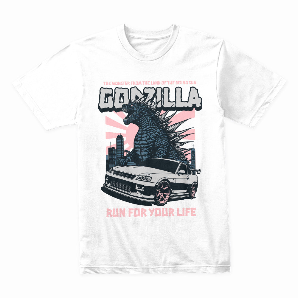 Kaiju Racer: Godzilla Skyline Fury Tee