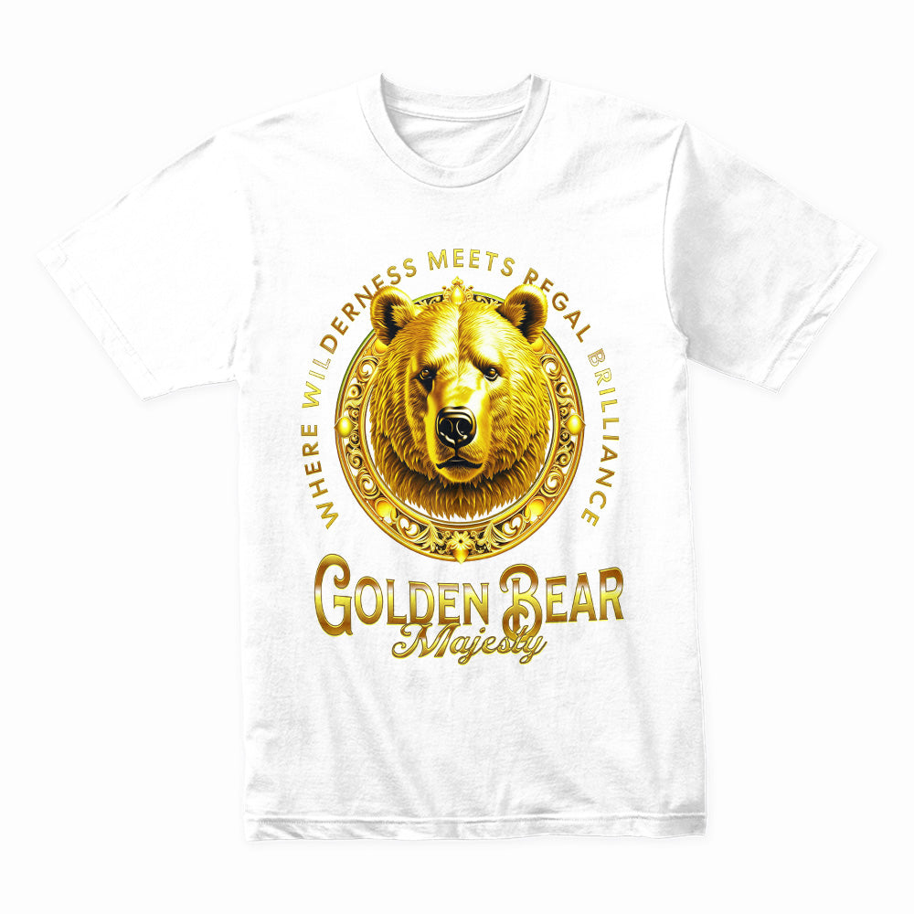 Regal Roar: Golden Bear Majesty Tee
