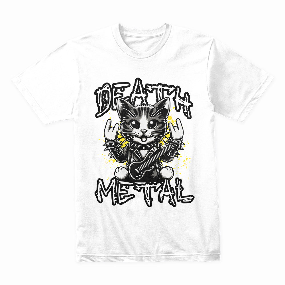 Riff & Roar: Death Metal Cat Tee