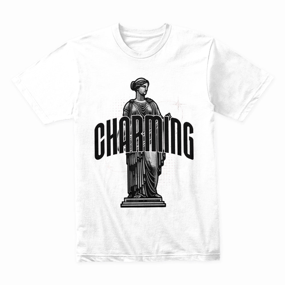 Timeless Allure: Charming Classical Statue Tee