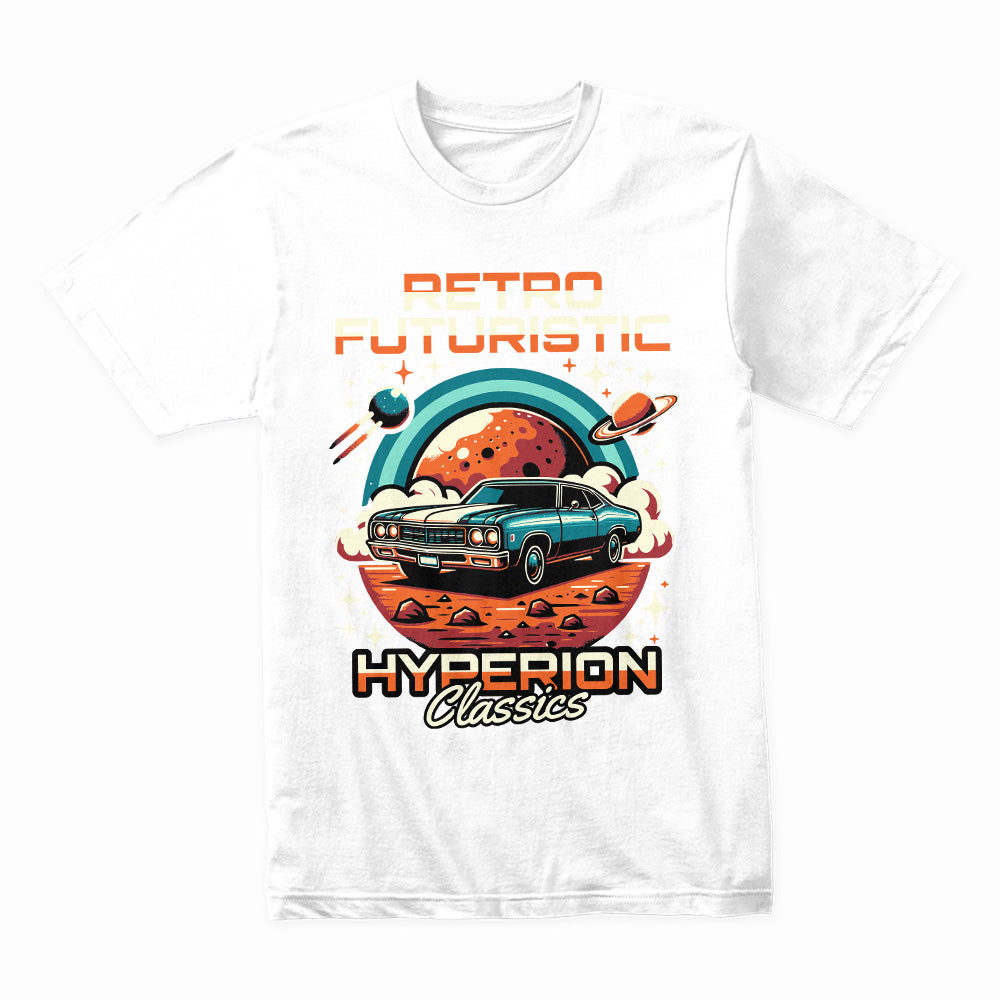 Cosmic Cruiser: Retro Futuristic Hyperion Tee