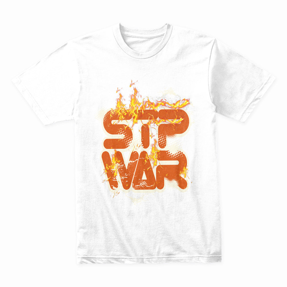 Ignite Peace: Stop War Flame Tee