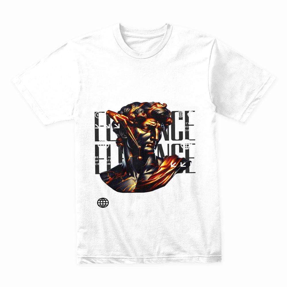 Neo-Classical Blaze: Elegance Mythos Tee