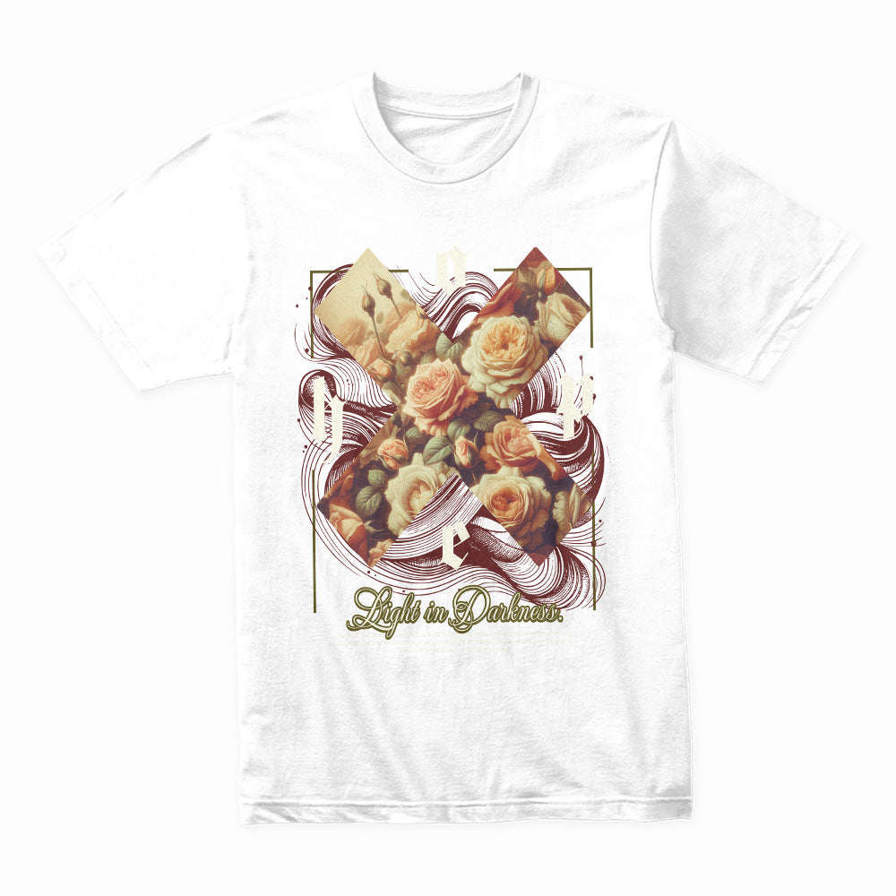 Floral Cross: Light in Darkness Hope Tee