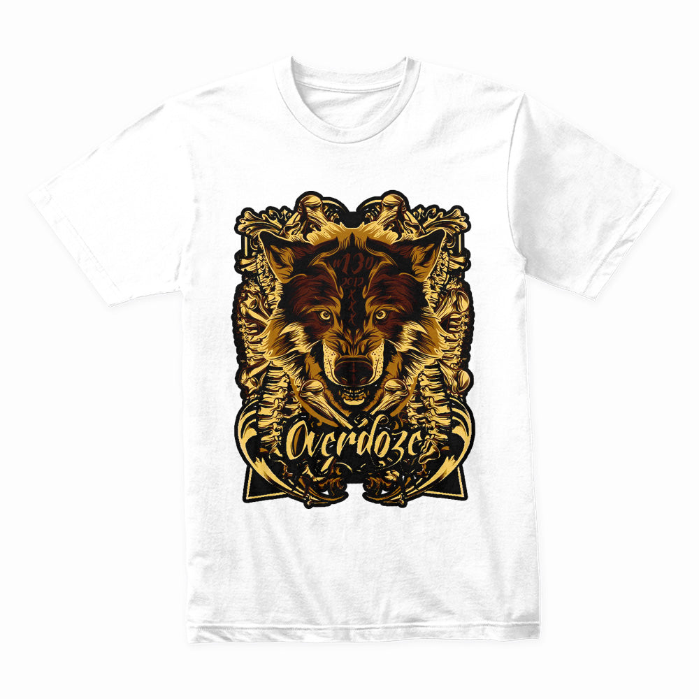 Savage Overdose: Golden Alpha Wolf Tee