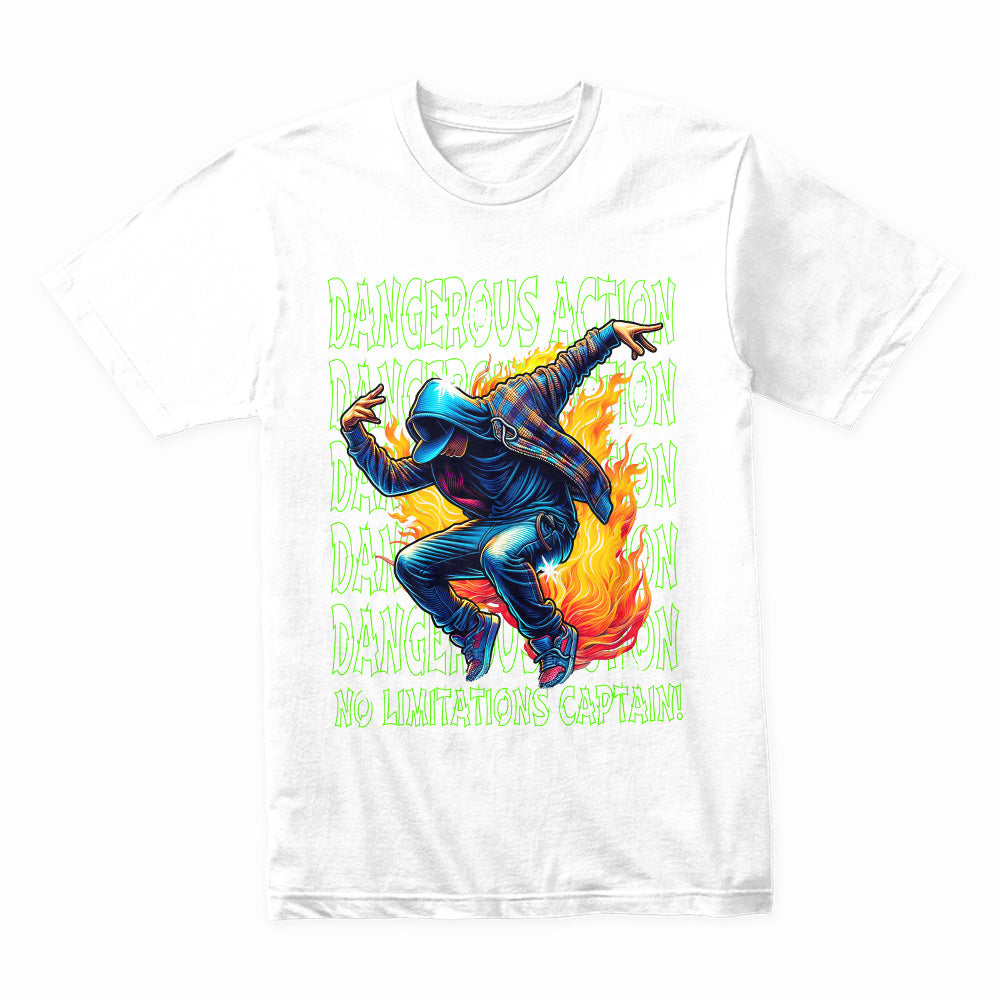 Inferno Hustle: Dangerous Action Street Tee