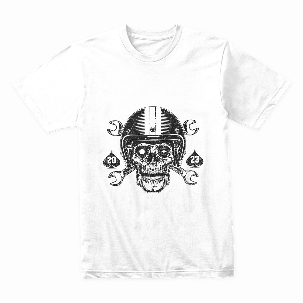 Go Fast, Don’t Die – Hardcore Biker Skull T-Shirt