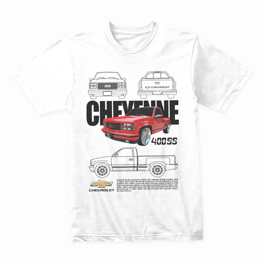 Cheyenne 400 SS Pickup Truck T-Shirt – Classic Power Muscle Edition