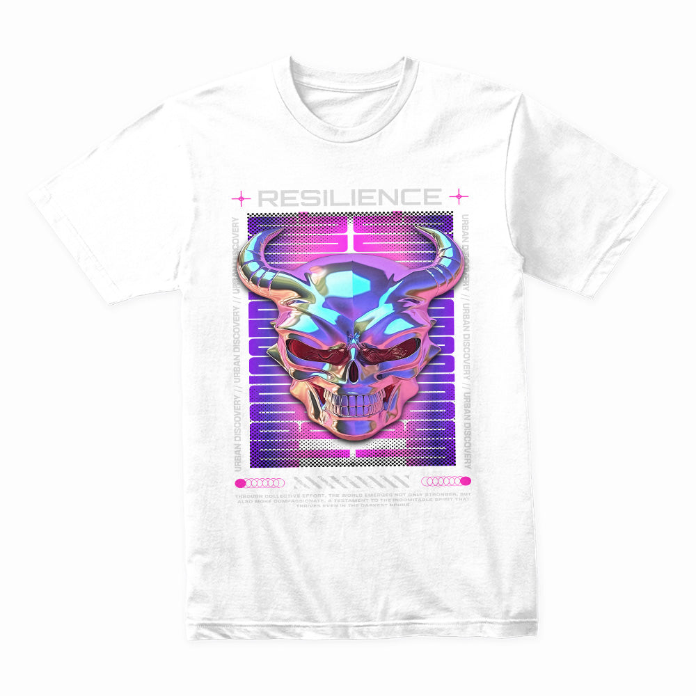 Neon Resilience: Cyber Skull Reign