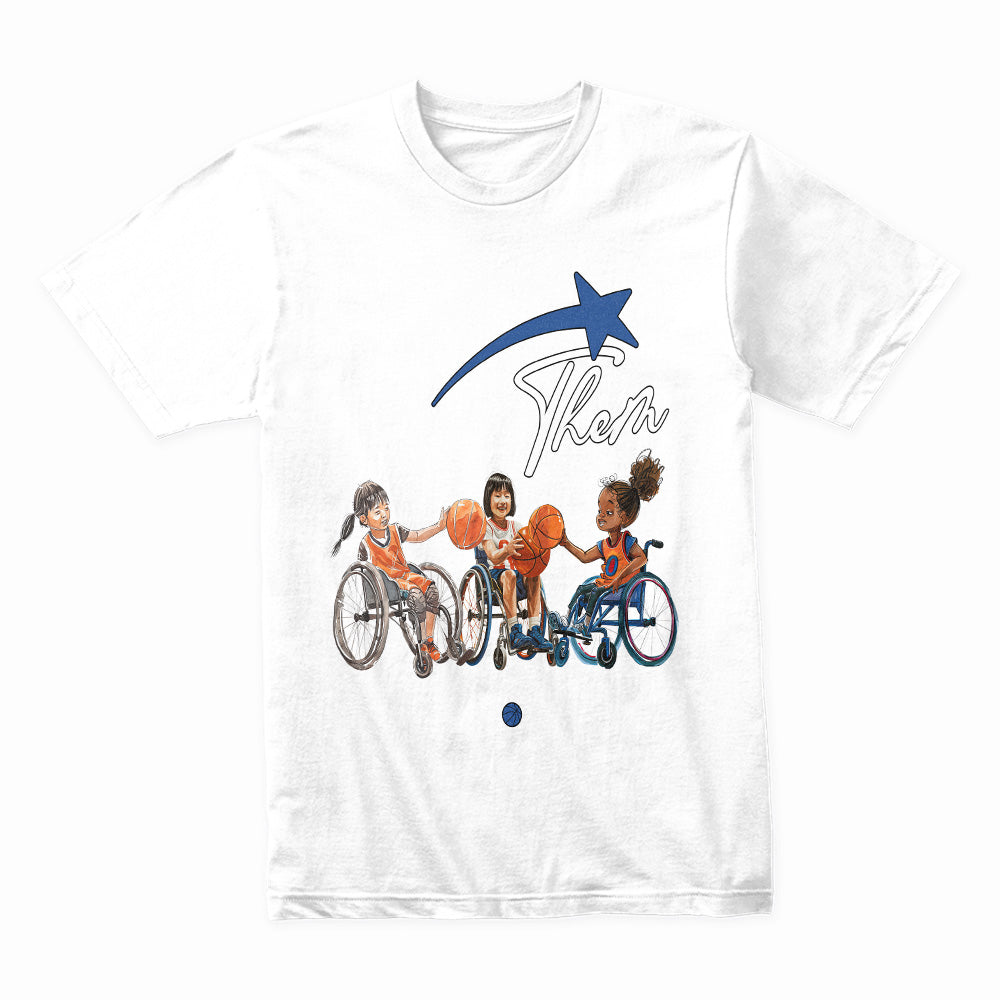 Reach Beyond Limits: Disability Empowerment Basketball Tee