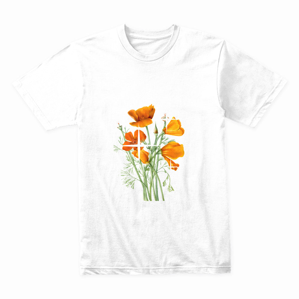 Blessed Bloom: Gratitude in Full Color Tee