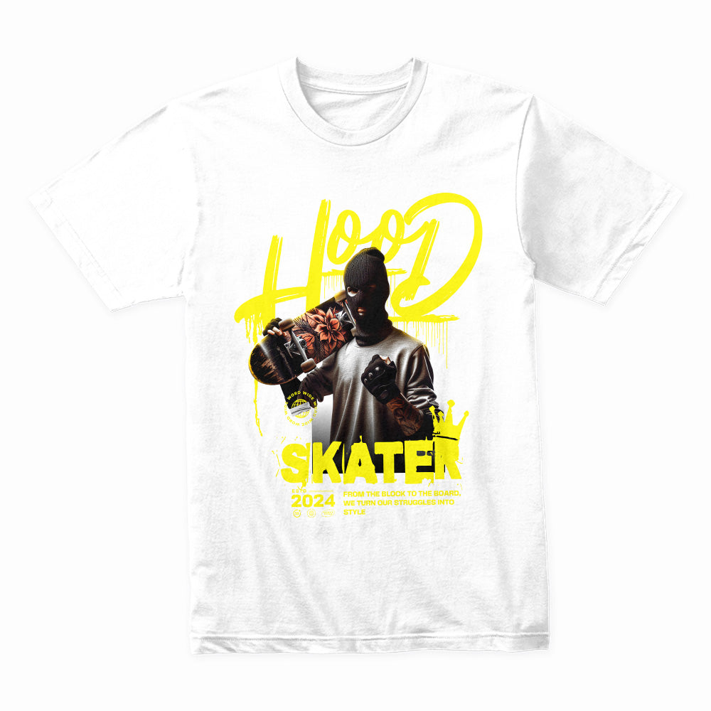 Hood Skater: Urban Warrior Streetwear Tee