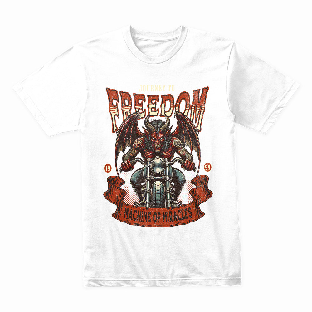 Journey to Freedom – Demon Rider Machine of Miracles T-Shirt