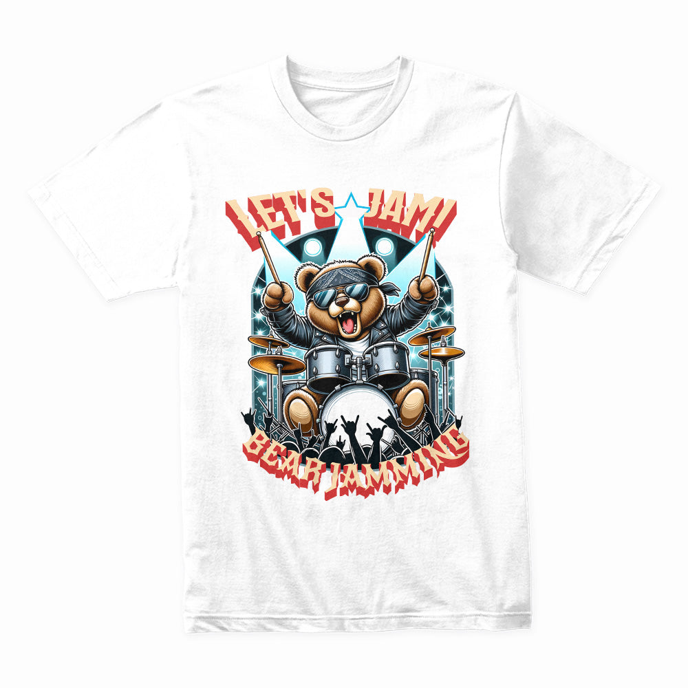Let’s Jam Bear Drummer Tee