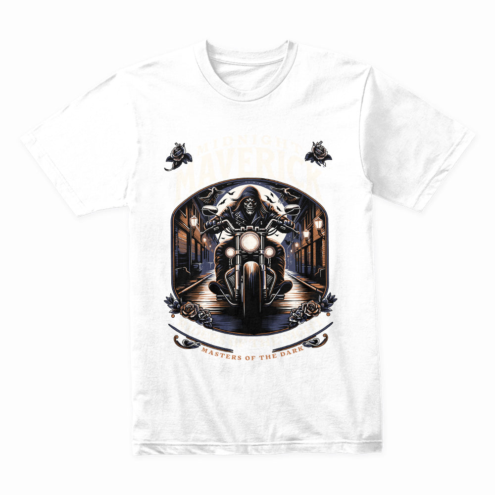 Midnight Maverick – Masters of the Dark Biker T-Shirt