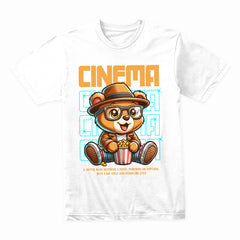 CineBear Delight: Movie Night Tee