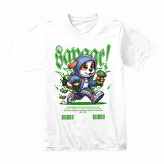 Savage Pup Hustle: Streetwise Money Runner Tee