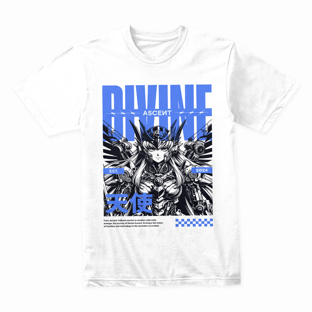 Divine Ascent: Neon Angelic Street Tee