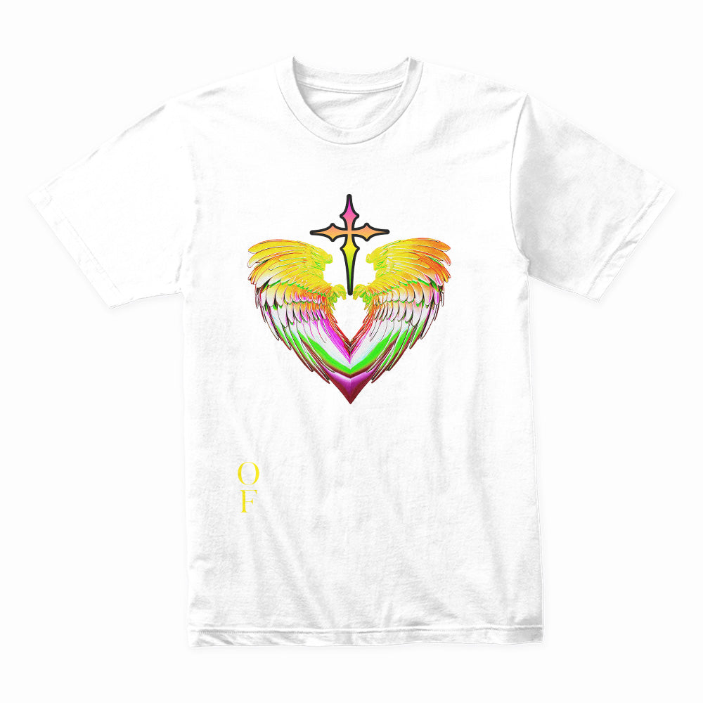 Celestial Flame: Blaze of Glory Wings Tee