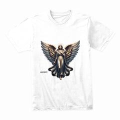 Celestial Vogue: Angelic Elegance Tee
