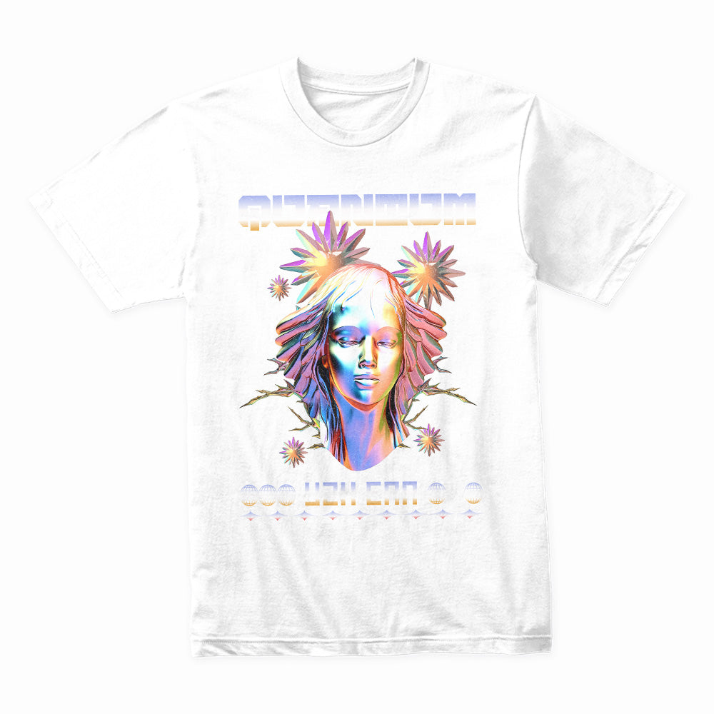 Neon Divinity – Y2K Futurism Tee