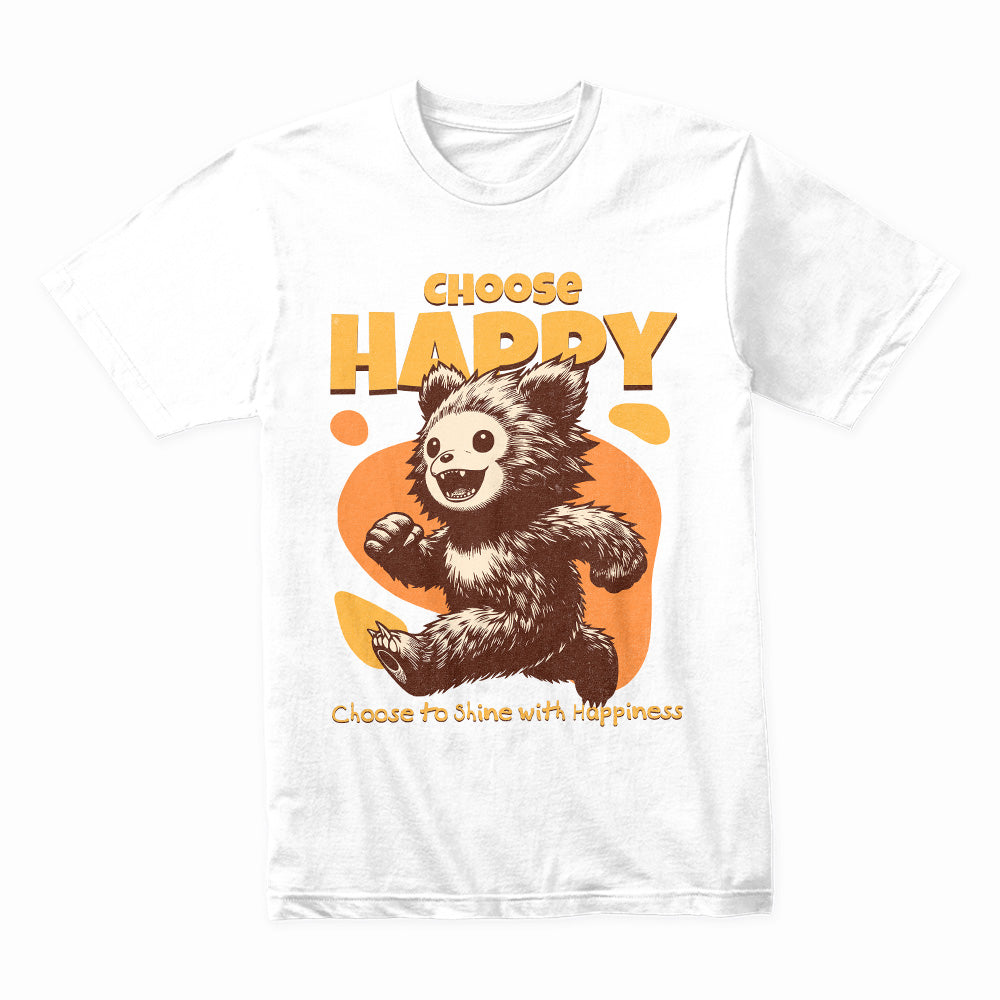 Fuzzy Joy: Choose Happy Tee