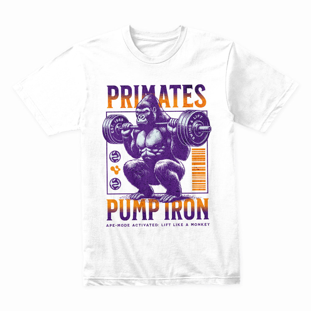 Ape Mode: Primates Pump Iron Tee