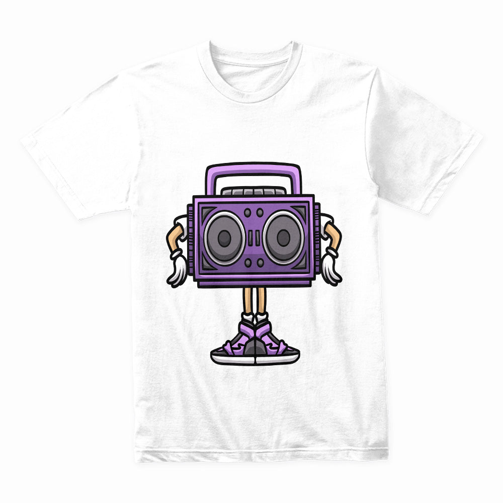 Boombox Vibes: Street Beat Cartoon Tee