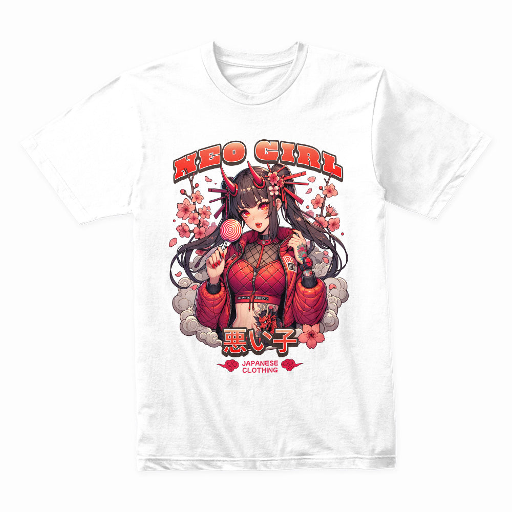 Neo Girl: Oni Streetwear Princess Tee