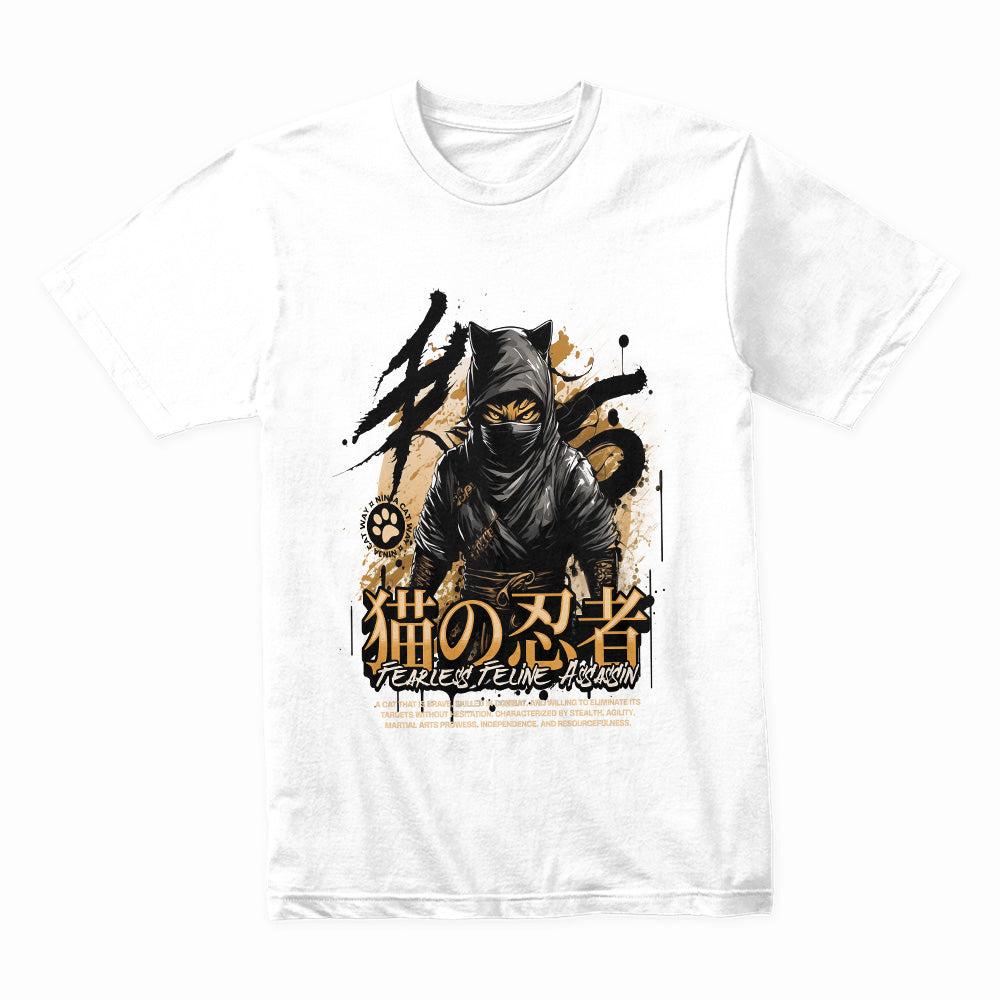 Shadow Prowler Tee – “Fearless Feline Assassin” Limited Edition