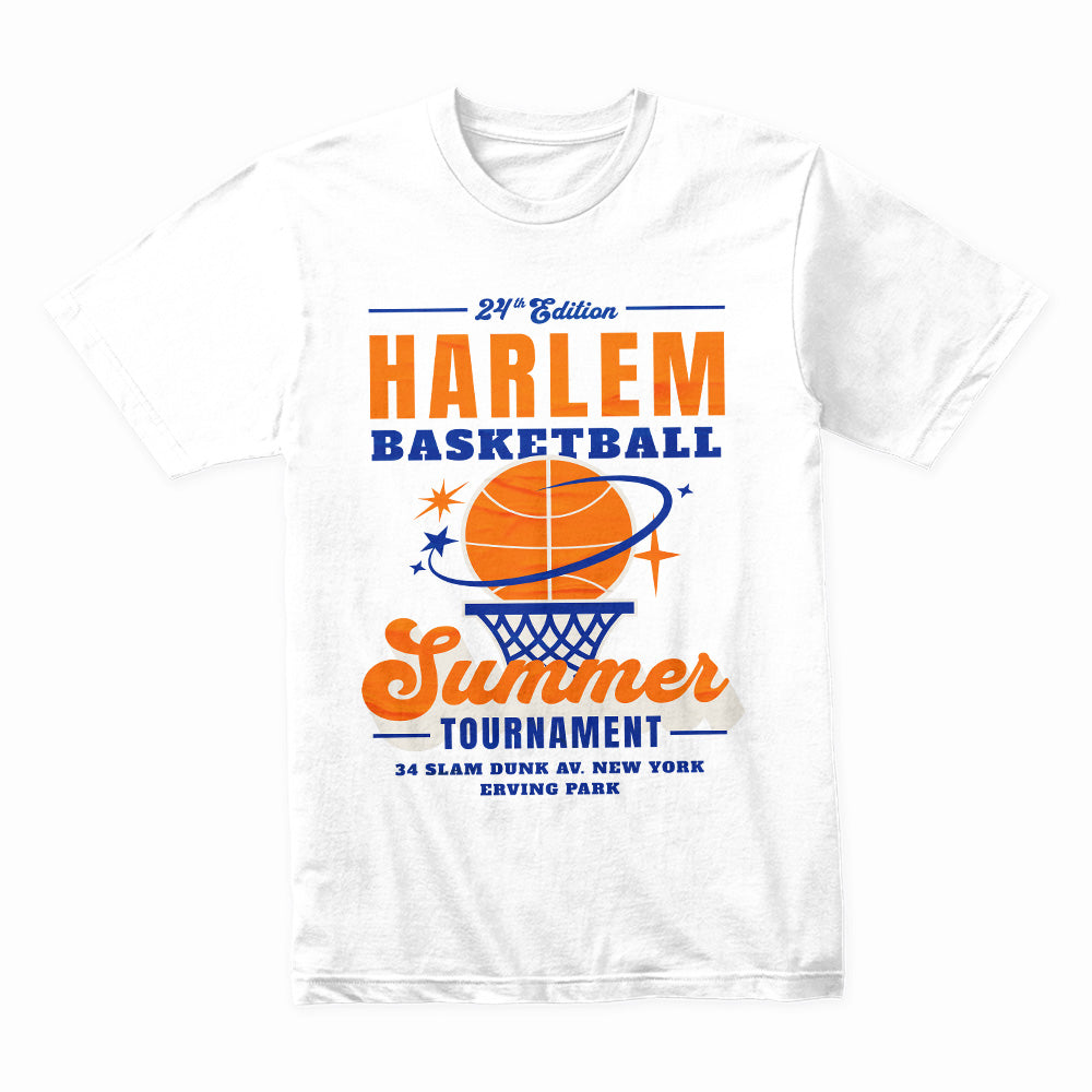 Hoops Legacy Tee – “Harlem Summer Tournament” Special Edition