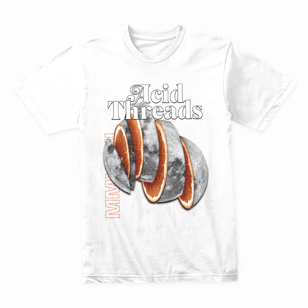 Streetwear "Acid Threads" Lunar Orange Slice Tee