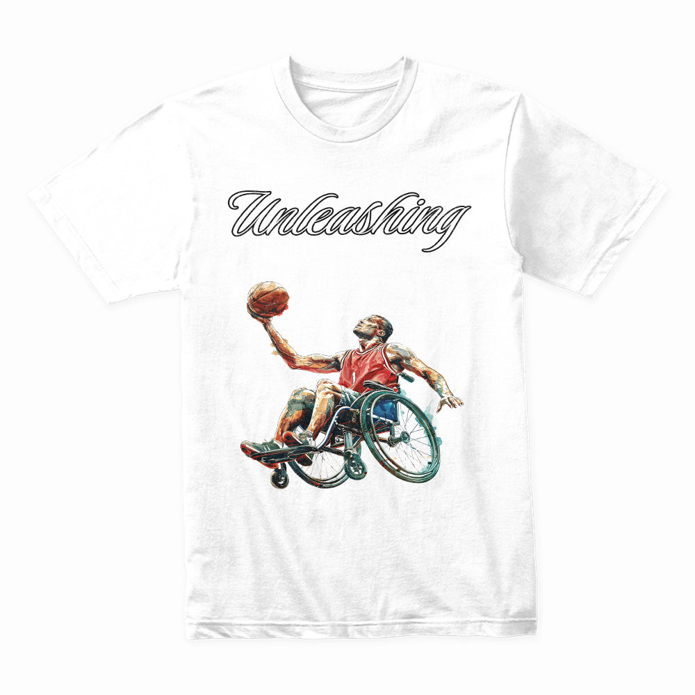 Limitless Court: Unleashing Ability Basketball Tee