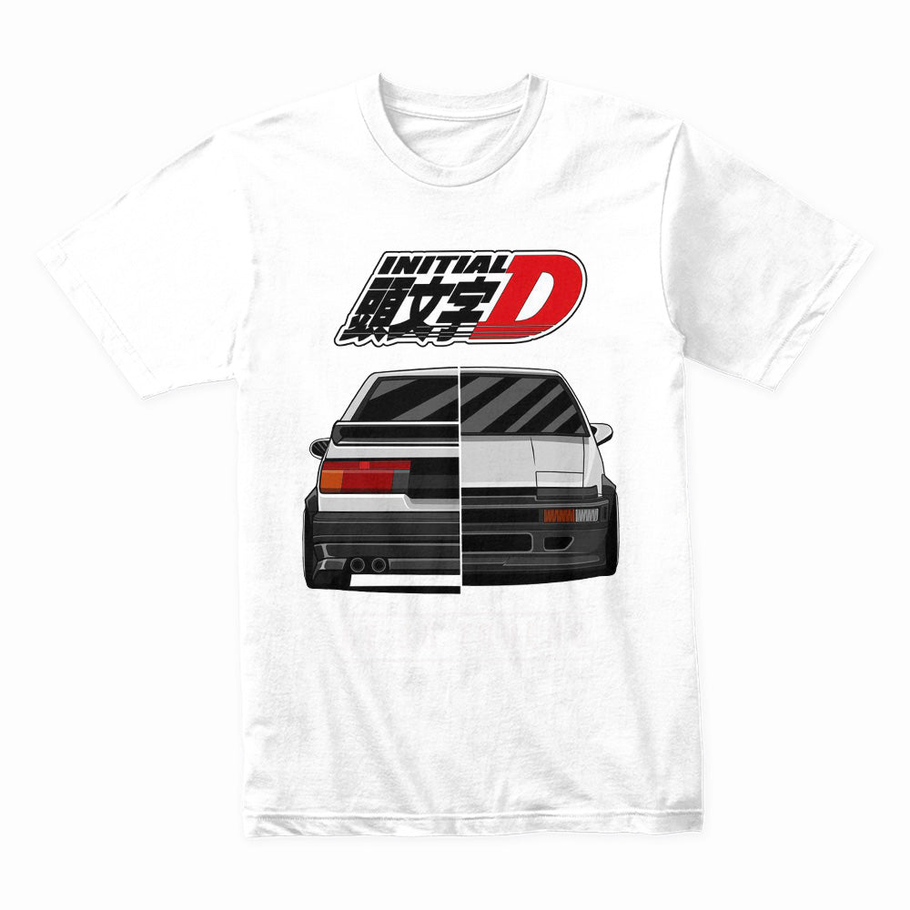 Initial D AE86 Trueno Rear Split Drift Legend T-Shirt