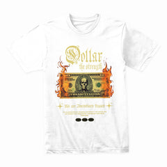 Dollar: The Strength" Fiery Skull Bill Graphic Tee