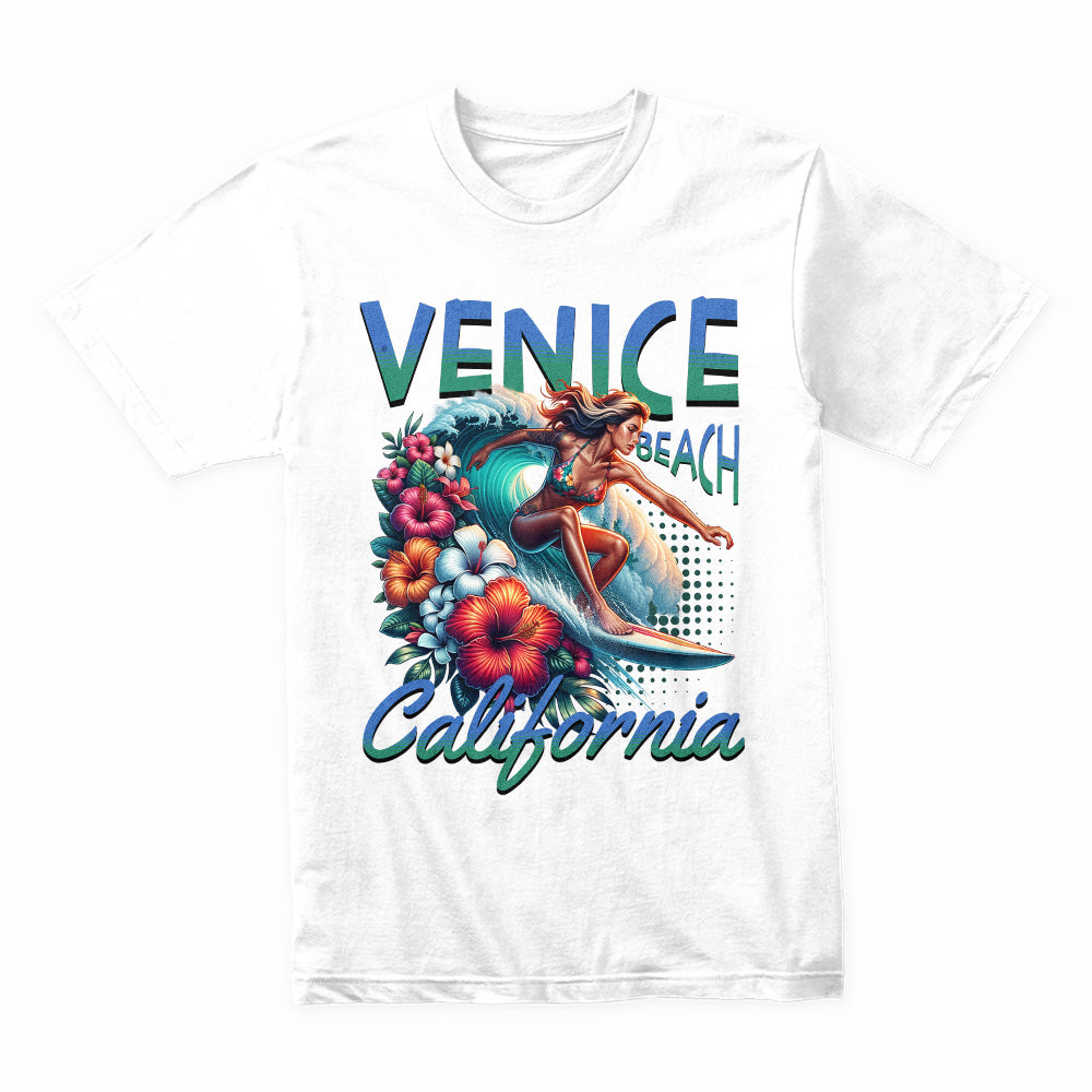 Venice Beach California Surfer Girl T-Shirt