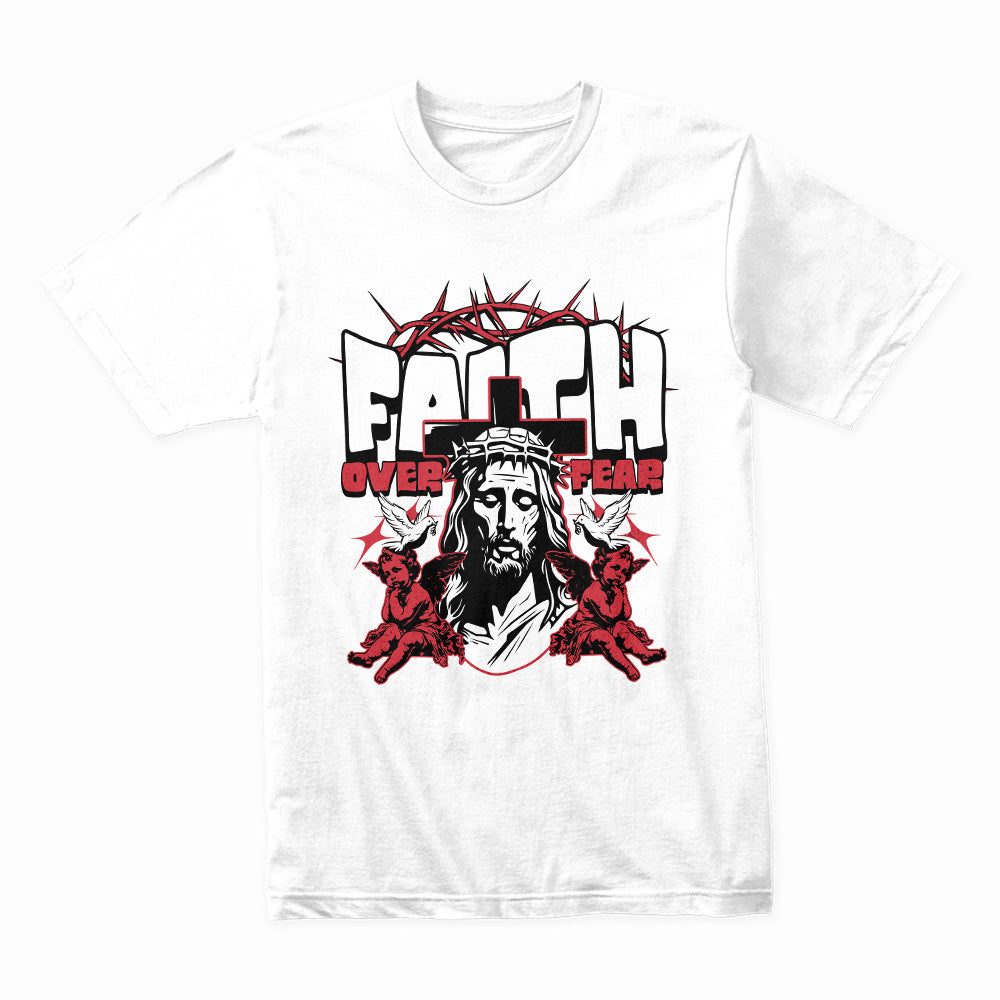 Faith Over Fear: Divine Strength Graphic Tee