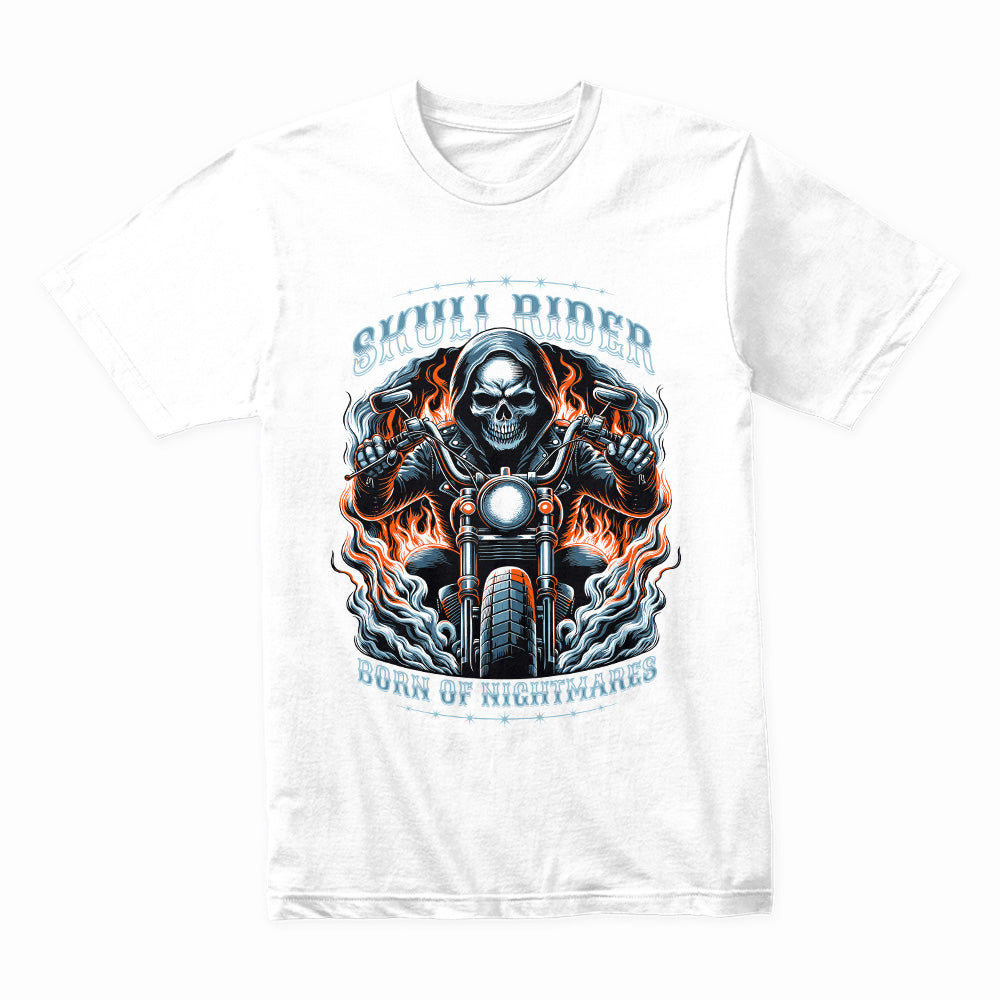 Skull Rider Biker T-Shirt – Born of Nightmares, Built for Speed