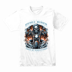 Skull Rider Biker T-Shirt – Born of Nightmares, Built for Speed