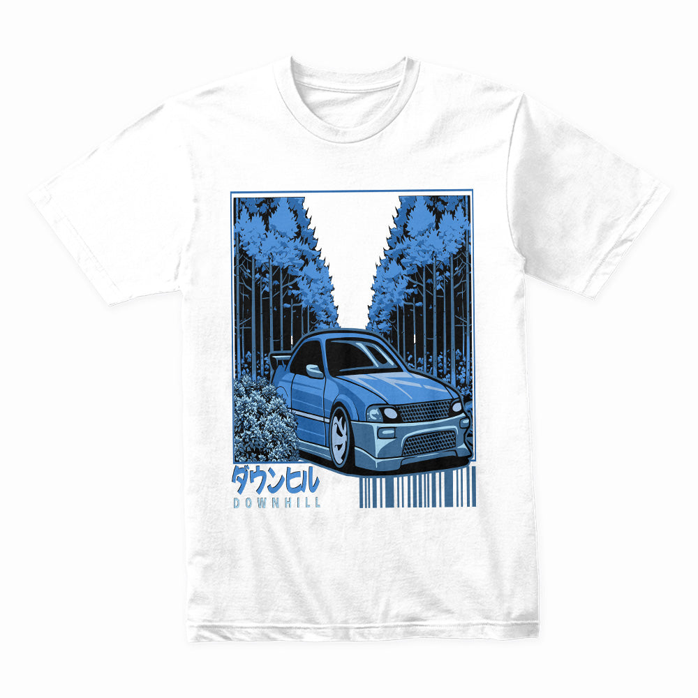 Downhill Touge Racer T-Shirt – Night Drift Forest Run Edition
