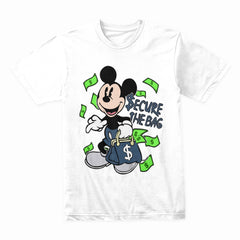 Secure The Bag: Money Hustle Cartoon Tee
