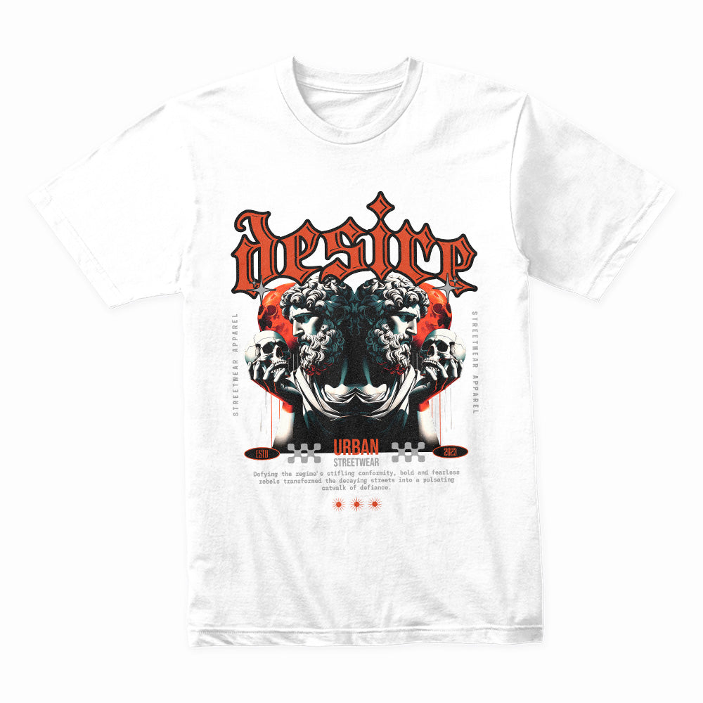 Desire Rebellion: Urban Gothic Streetwear Tee