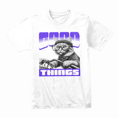 Good Things Take Time: Chill Cat Vibes Tee