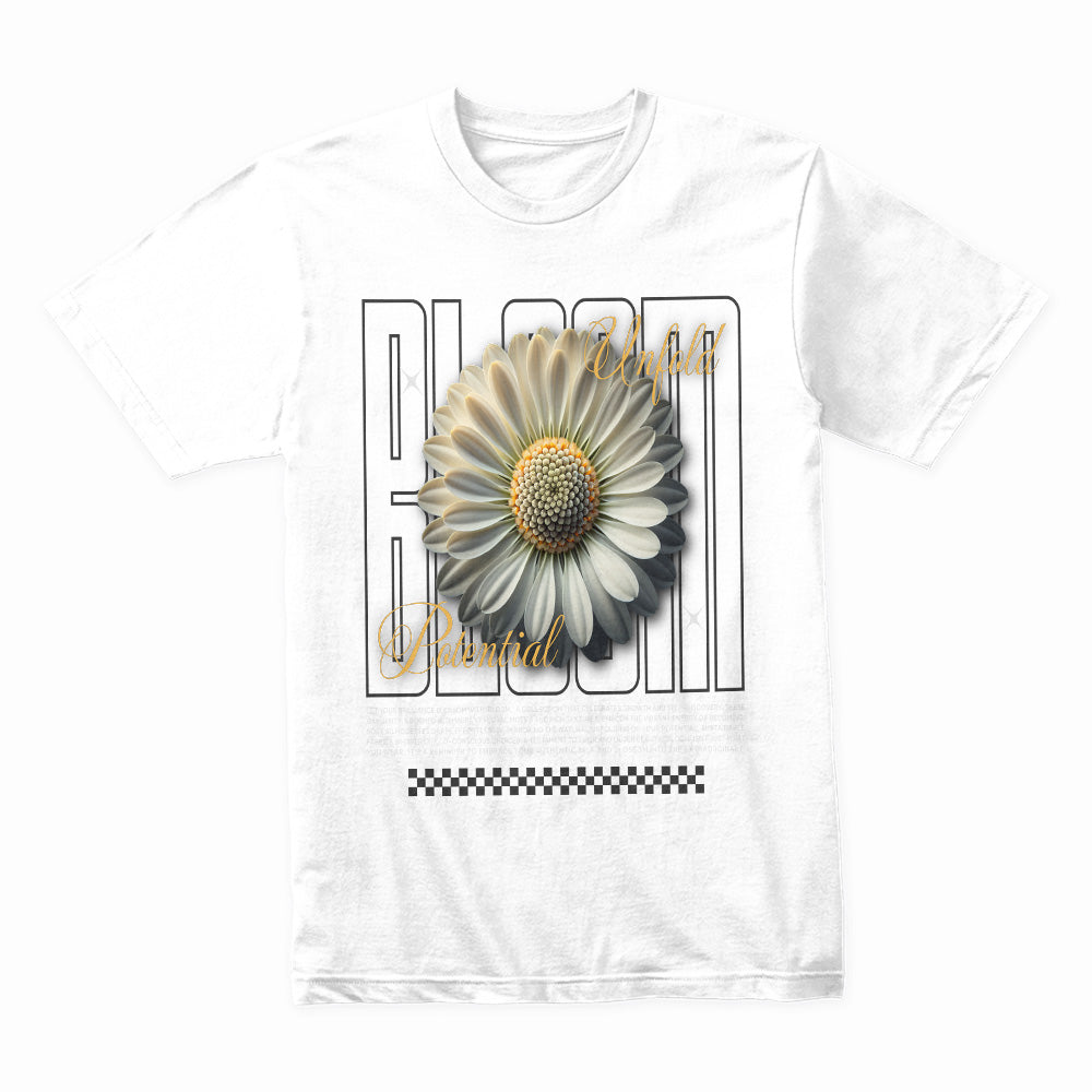 Unfold Potential: Blossom Resilience Tee