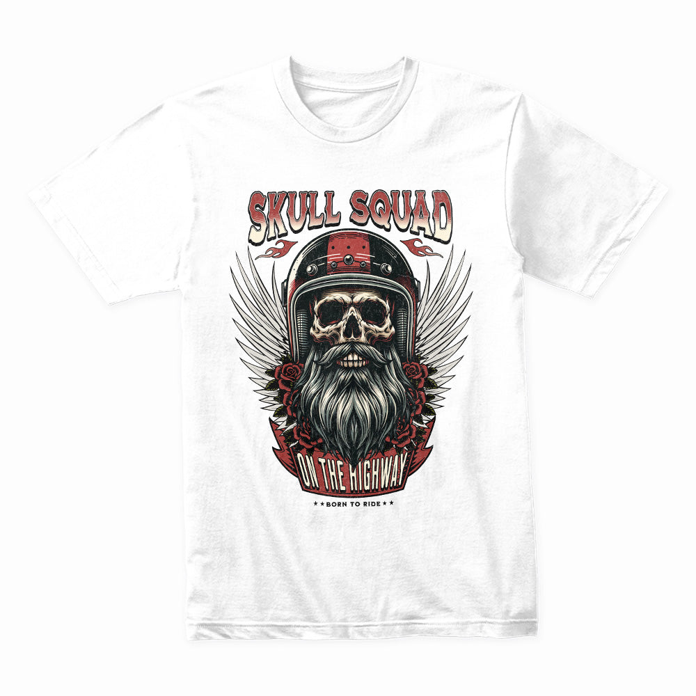 Skull Squad Biker T-Shirt – Ride Hard, Rule the Highway